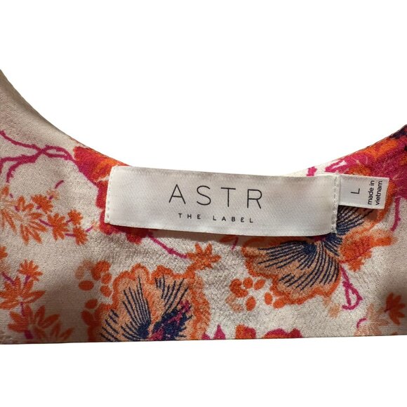 ASTR The Label Hibiscus Mini Dress – Floral Lace-Up Babydoll Romantic Festival C - Picture 6 of 8